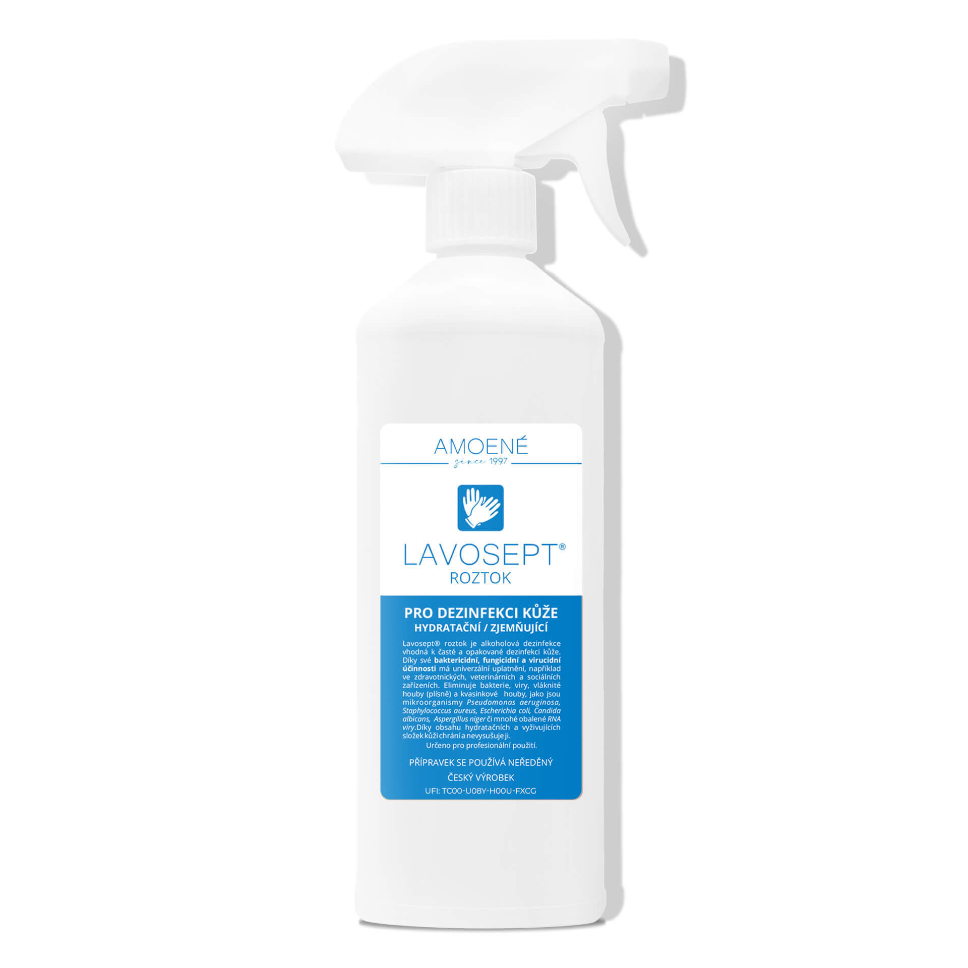 Lavosept® roztok - dezinfekce bez vůně, 500 ml (rozprašovač)