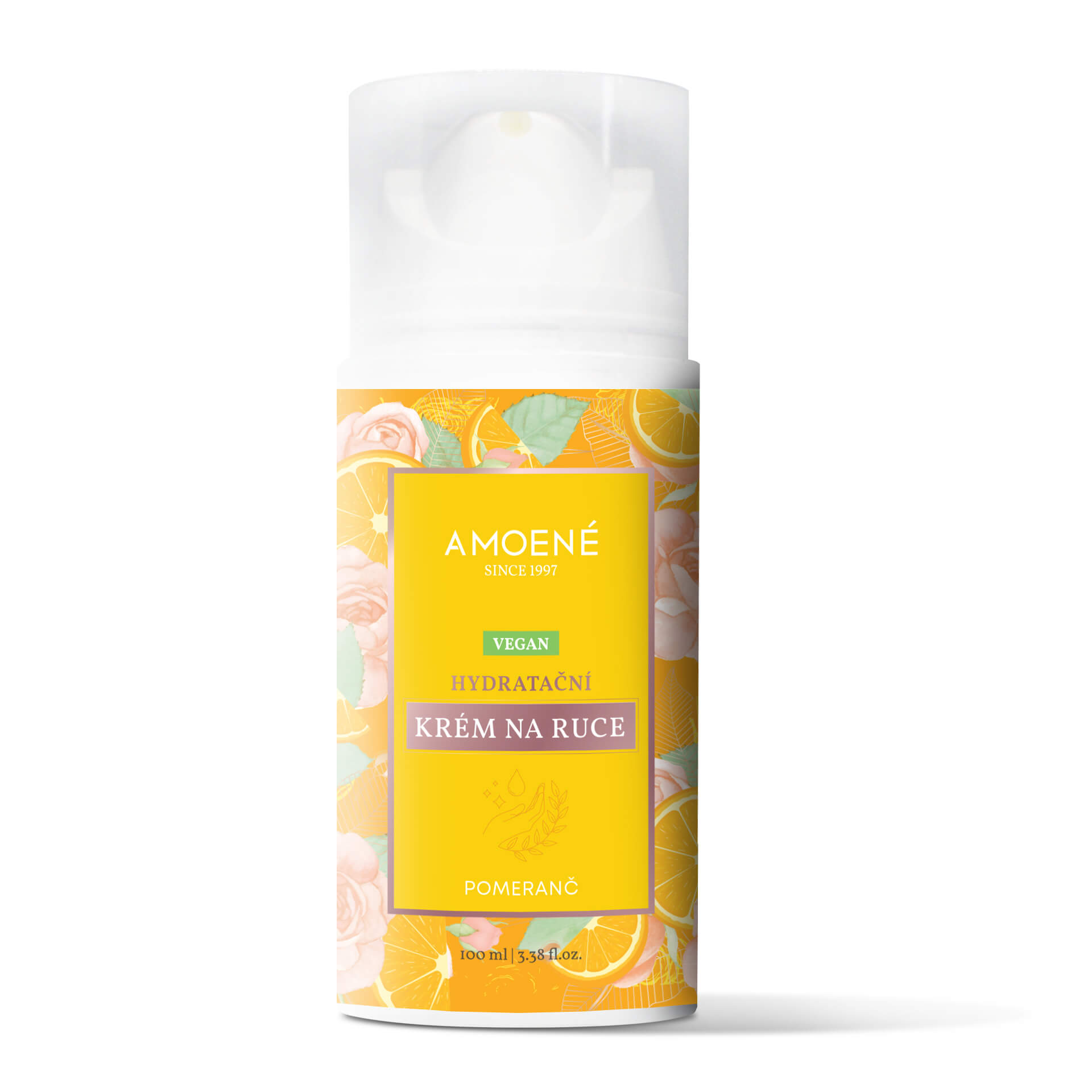 Hydratační krém na ruce – Pomeranč, Airless 100 ml