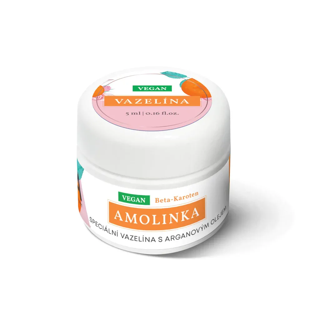Testovací sada tělové kosmetiky - Mandlový krém, Amolinka Beta-karoten, Peeling, Balzám Urea, 4x5 ml