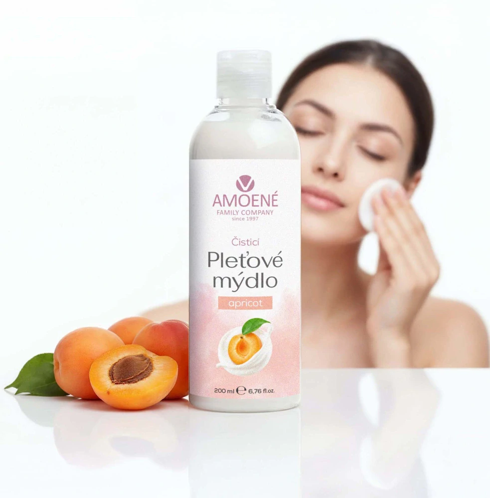 Čisticí pleťové mýdlo Apricot – Šetrná péče pro citlivou pleť 200ml