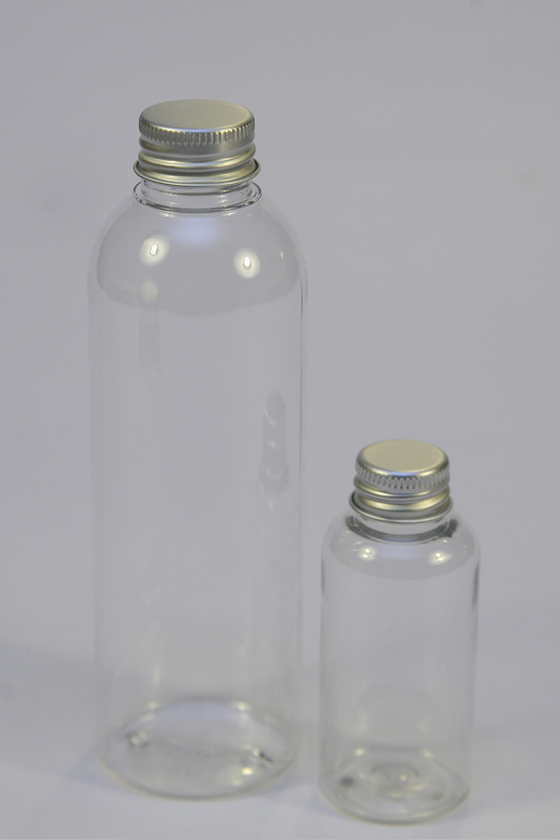 Láhev s objemem 50 ml se stříbrným vrškem