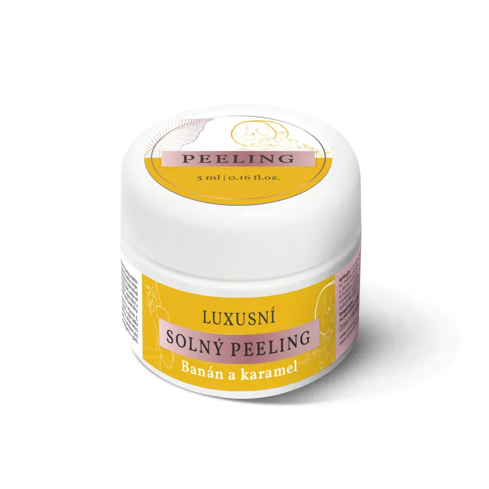 Testovací sada tělové kosmetiky - Mandlový krém, Amolinka Beta-karoten, Peeling, Balzám Urea, 4x5 ml