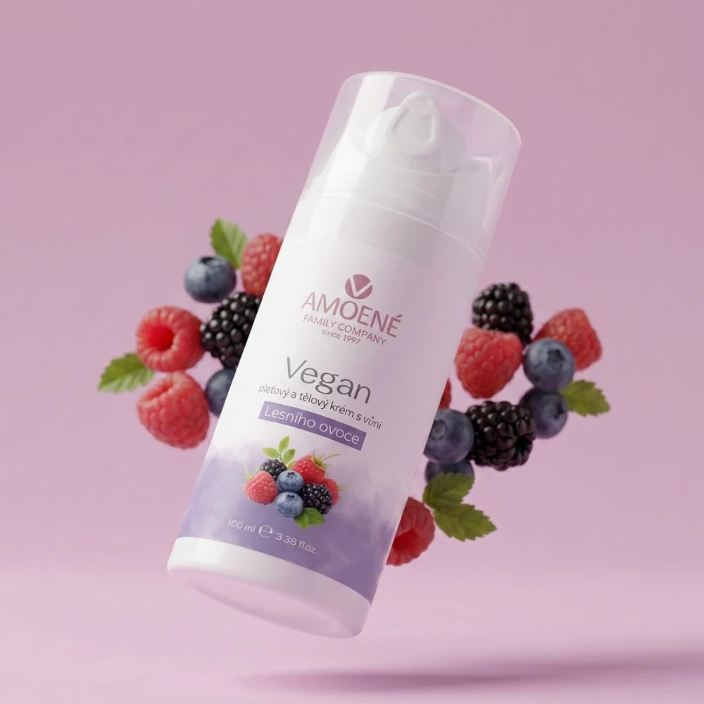 Veganský krém na pleť a tělo Lesní ovoce (100 ml)