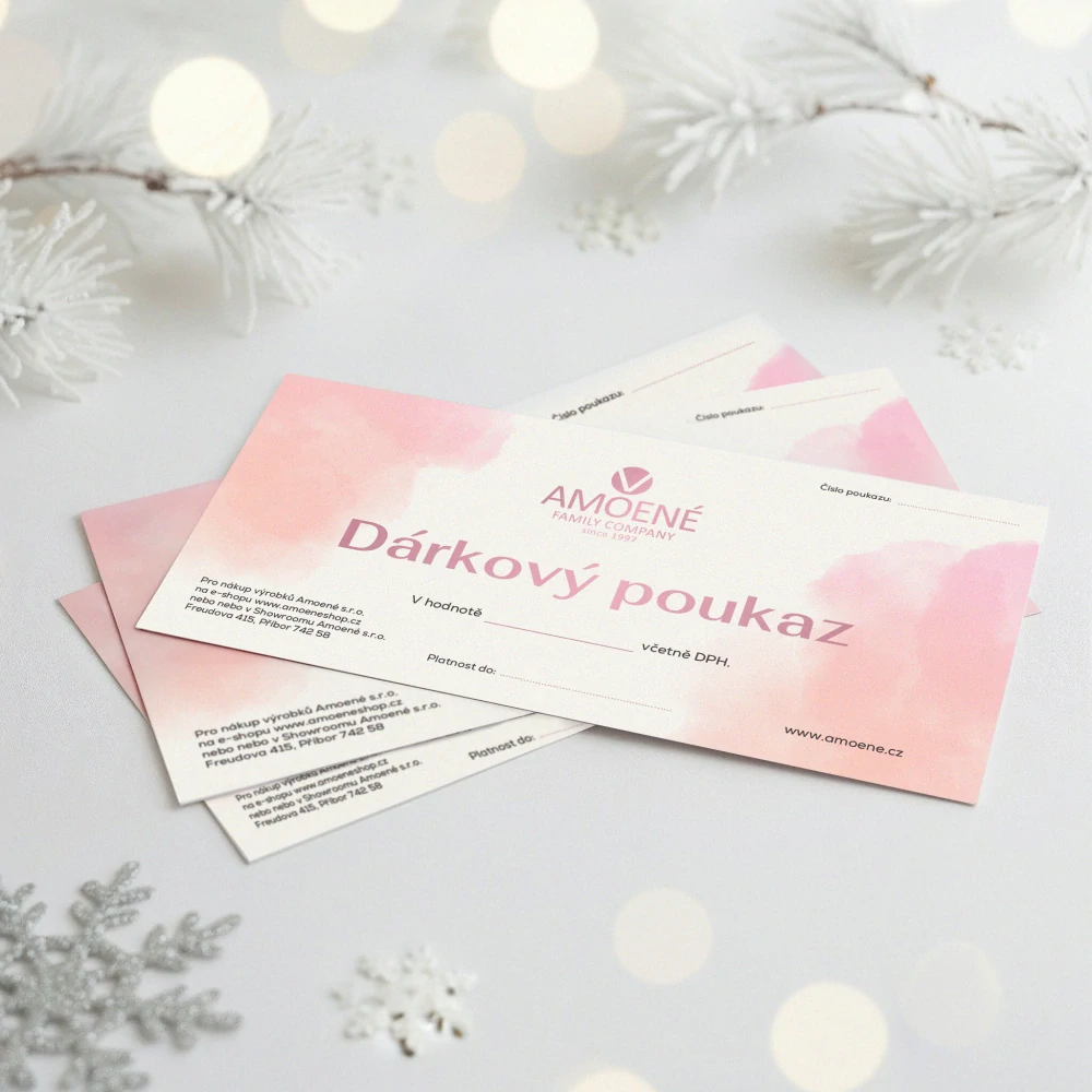 Amoené dárkový poukaz v hodnotě 1000 Kč