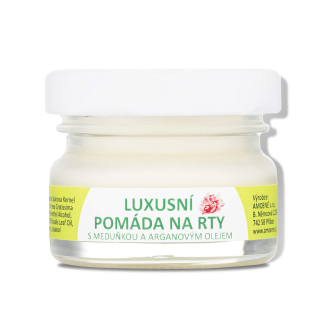 Luxusní pomáda na rty na přírodní bázi s přídavkem esenciálního oleje z meduňky, 30 ml