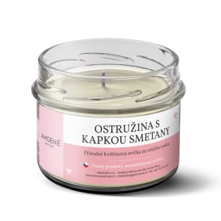 Přírodní svíčka - Ostružina s kapkou smetany, 262 ml