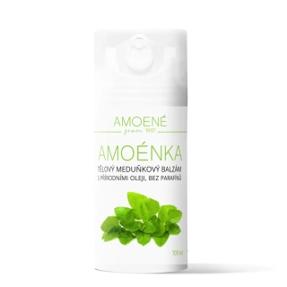Amoénka Tělový meduňkový balzám s přírodními oleji a bambuckým máslem, 100 ml